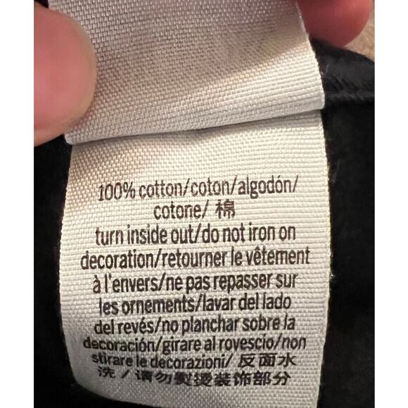 Pink Victoria Secret Woman's Black Lace-up Neckline Long Sleeve Crop Top S - Picture 5 of 8